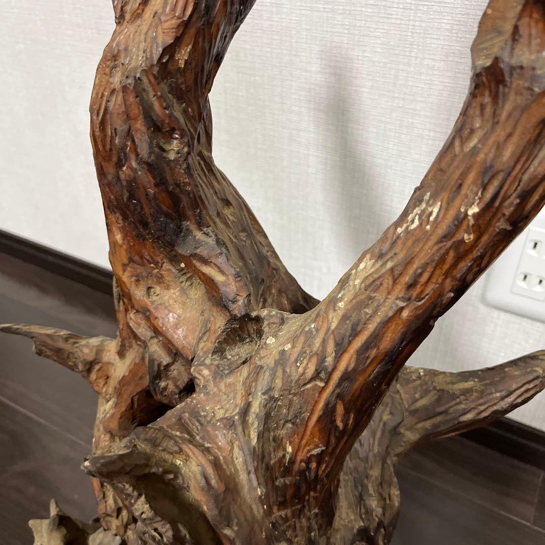 【天然木の置物】　 ＊サイズ（約）：最大幅35cm 、高さ83cm
