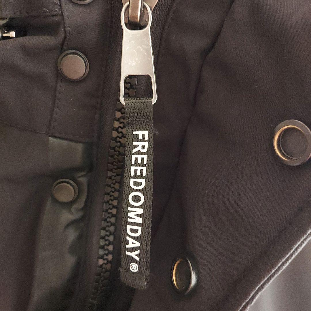 【FREEDOMDAY】フリーダムデイ フルジップ 中綿ジャケット L相当 黒