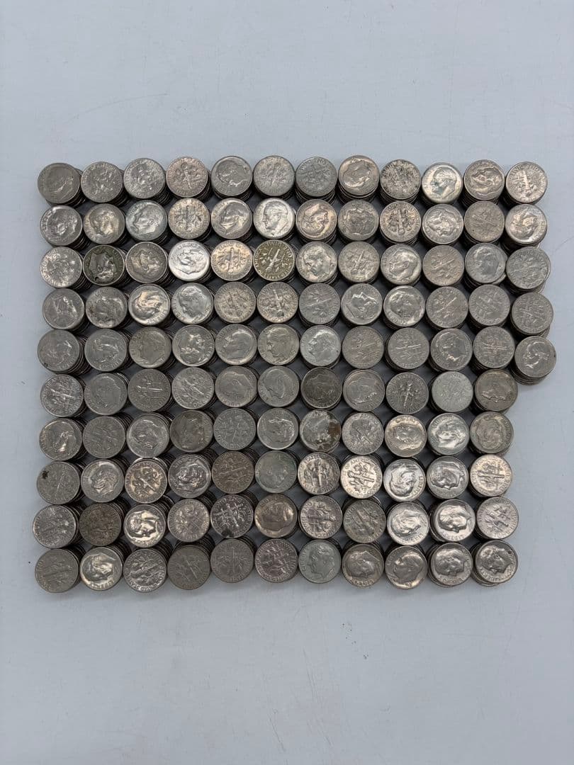 アメリカ 10セント 硬貨 1150枚 合計115ドル分 1ダイム 1dime