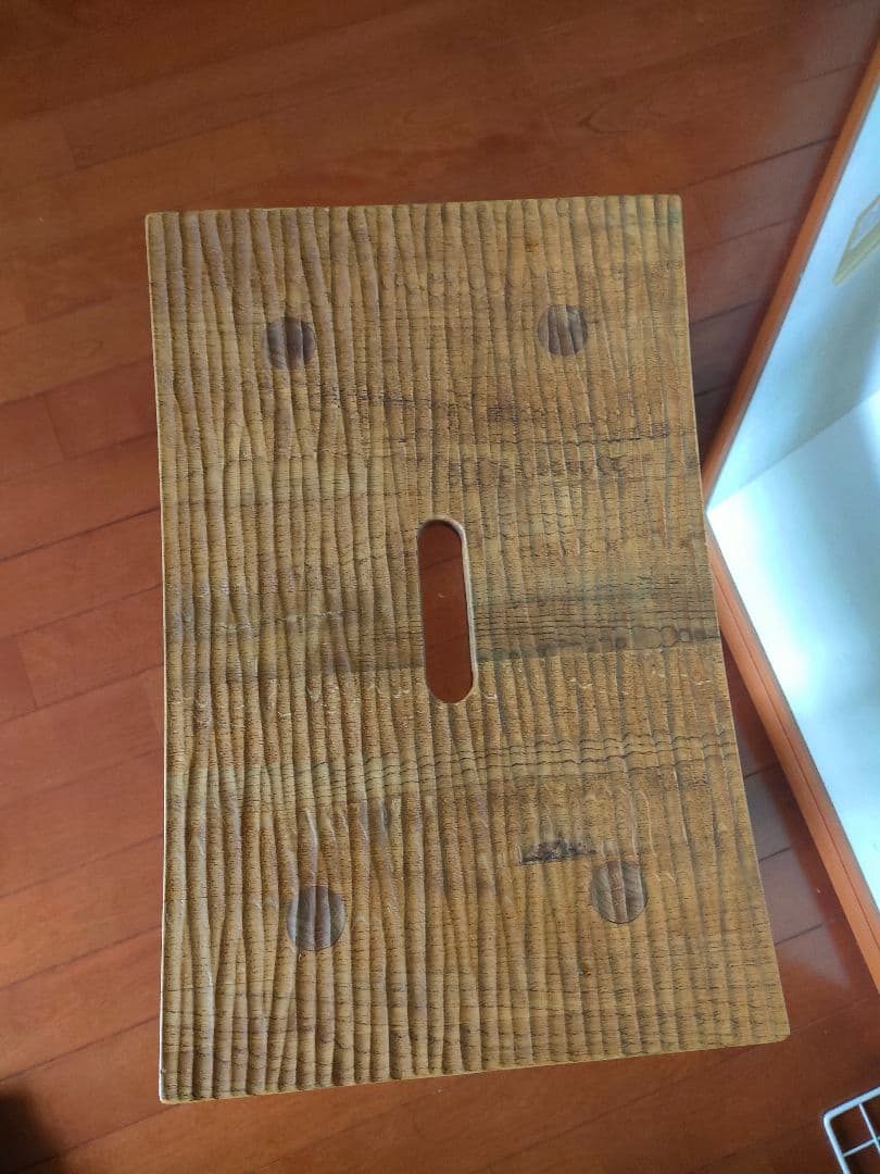 木製 曲線形状 スツール