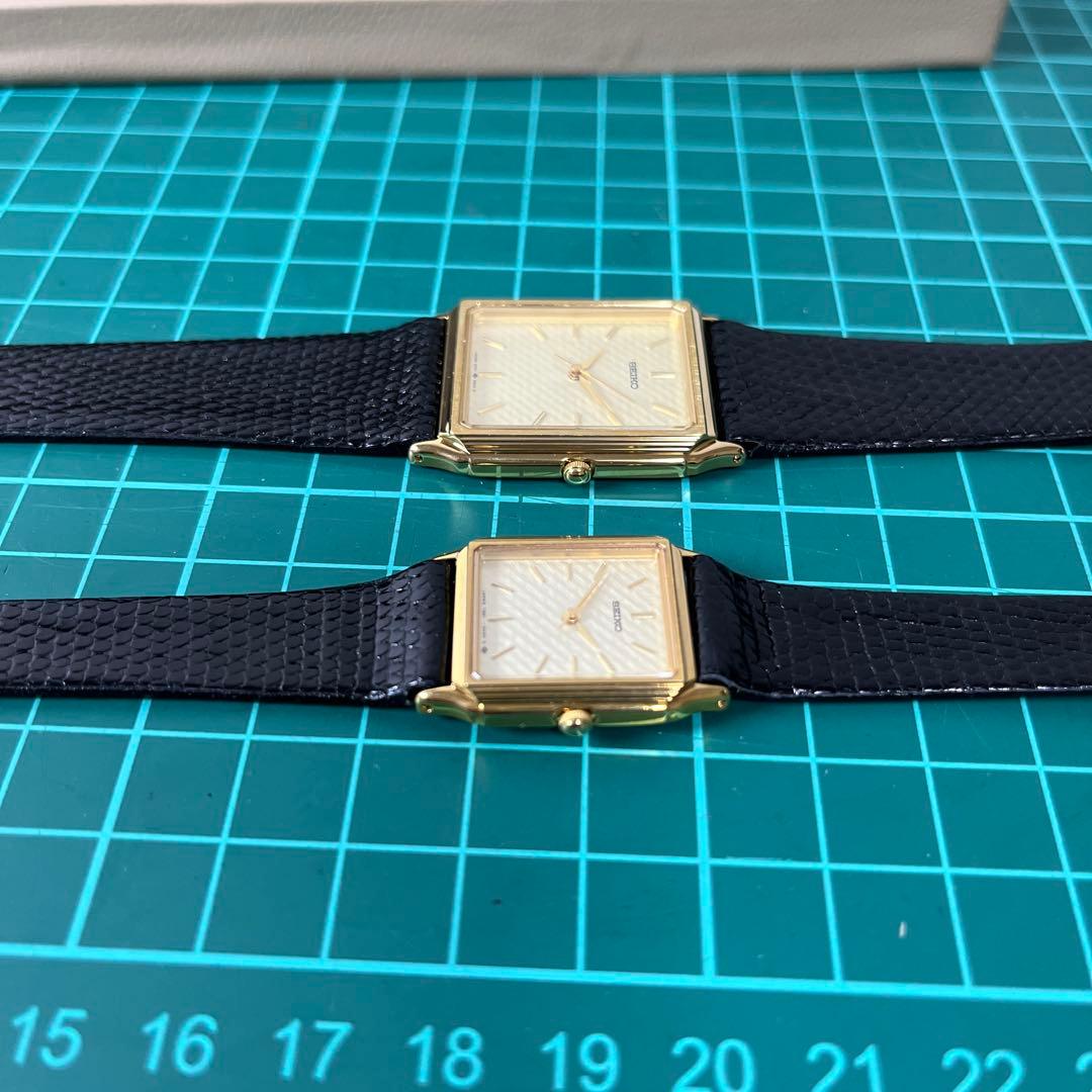 (h) セイコー　クォーツ腕時計 ペア　ゴールド　5E31・7321 訳あり