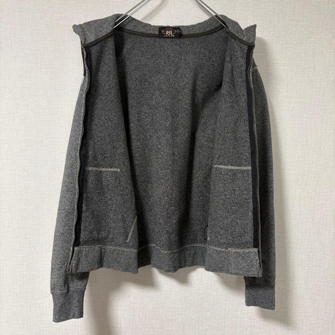 RRL ダブルアールエル フレンチテリーフルジップフーディー グレー系S