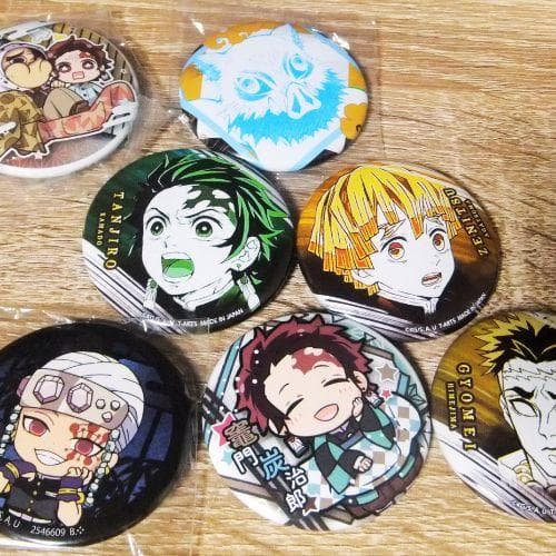 鬼滅の刃 キャラグッズ　胡蝶・煉獄・禰豆子・炭治郎 ほか▶バッチ・ラバー ほか