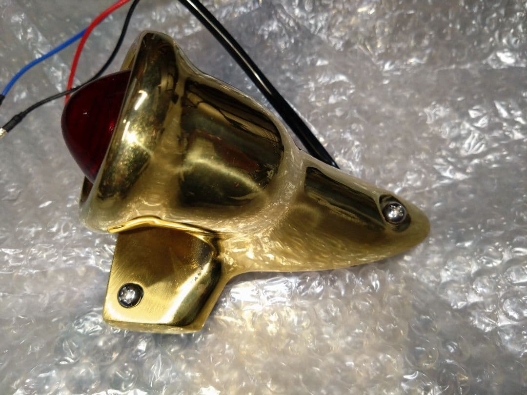 真鍮製 LED テールランプ チョッパー ハーレー ショベルヘッド パンヘッド