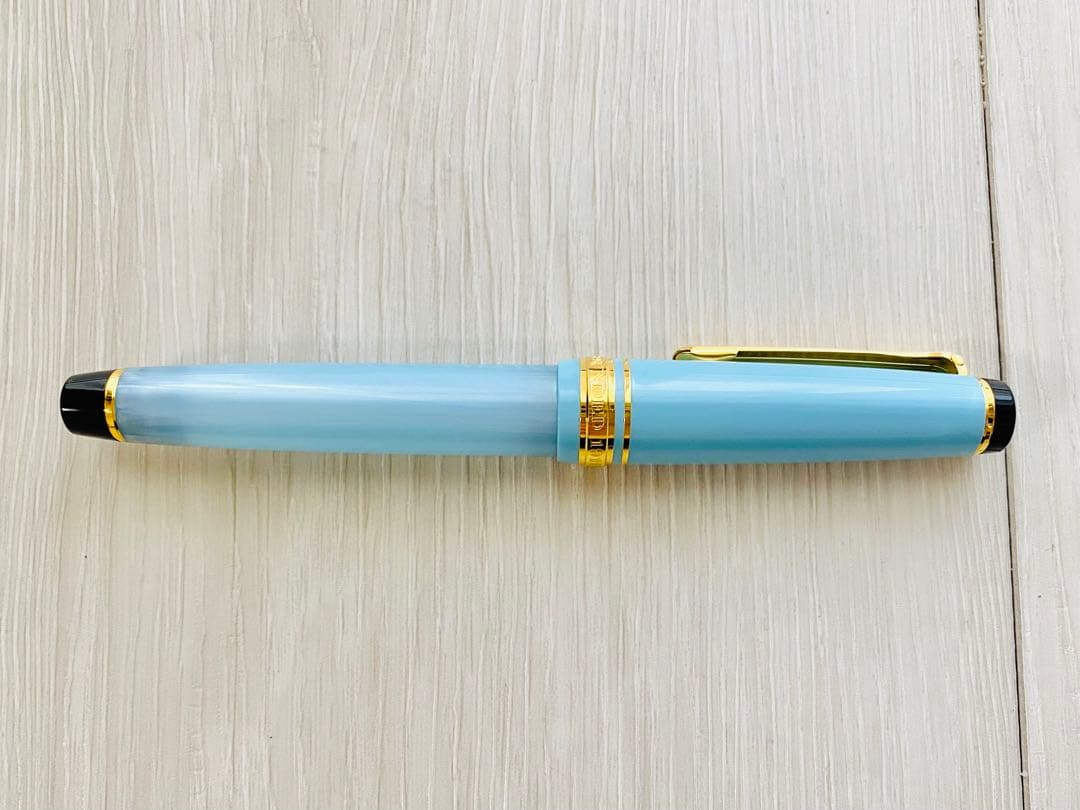 万年筆 四季織 雪月空葉 EF（極細） 春空