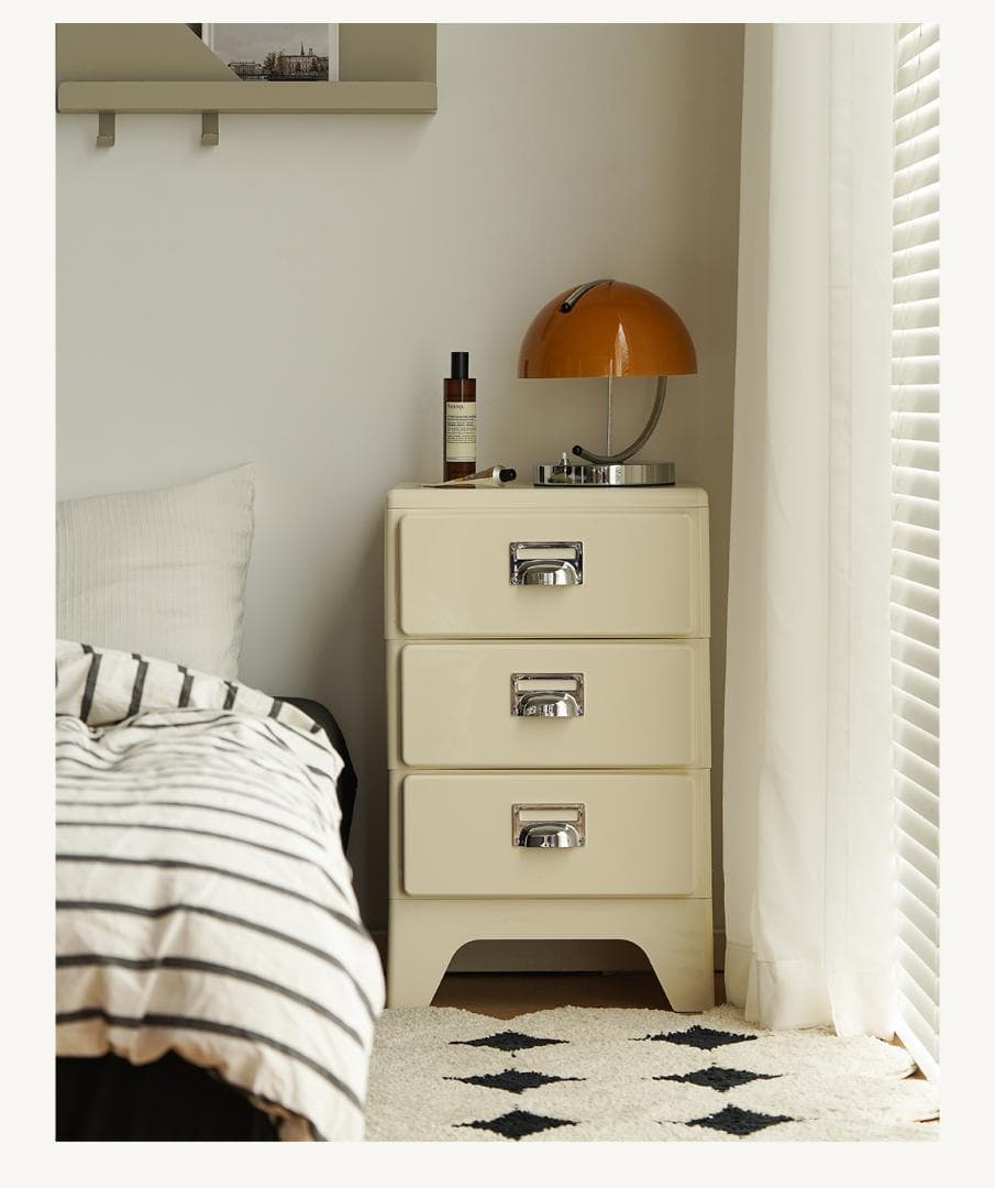 【アイボリー】チェスト 組立不要 3段 収納ケース 収納ボックス 引き出し