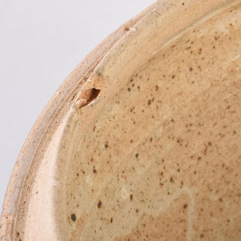 タイ古陶磁　スンコロク　宋胡録　蓋物　三彩亭　硲伊之助極め箱　M　R7936