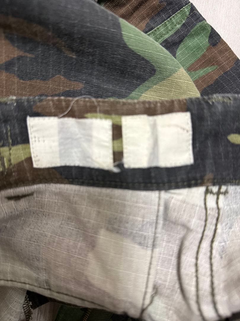 カモフラージュ　デニム　バギーパンツ