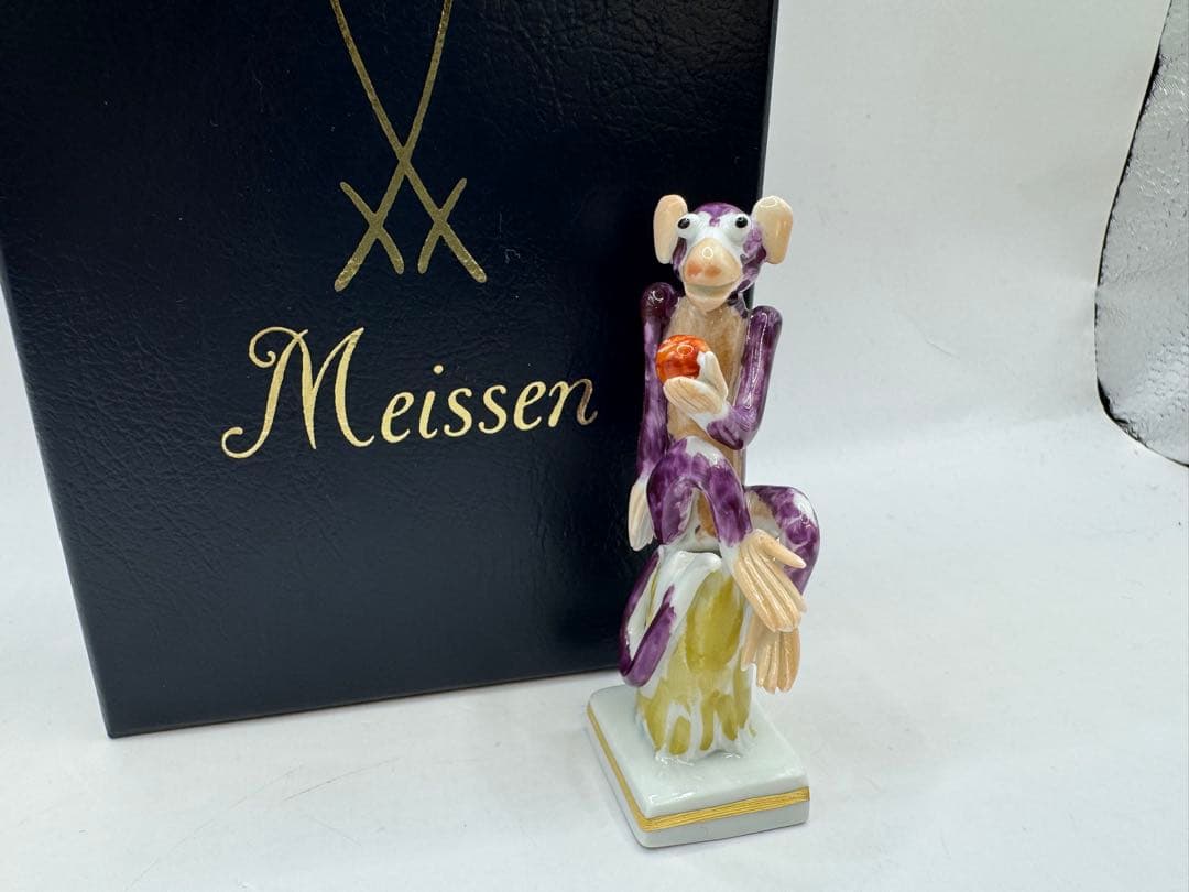 極美品 Meissen マイセン 干支シリーズ　フィギュリン 猿　サル