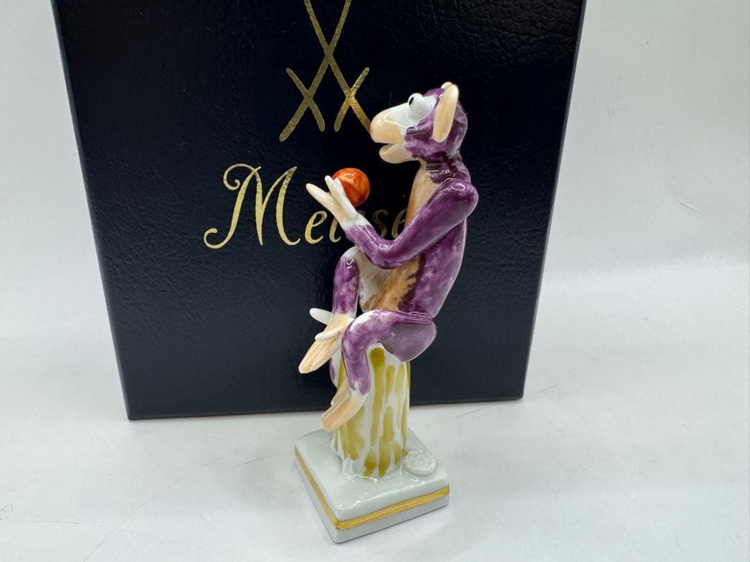 極美品 Meissen マイセン 干支シリーズ　フィギュリン 猿　サル