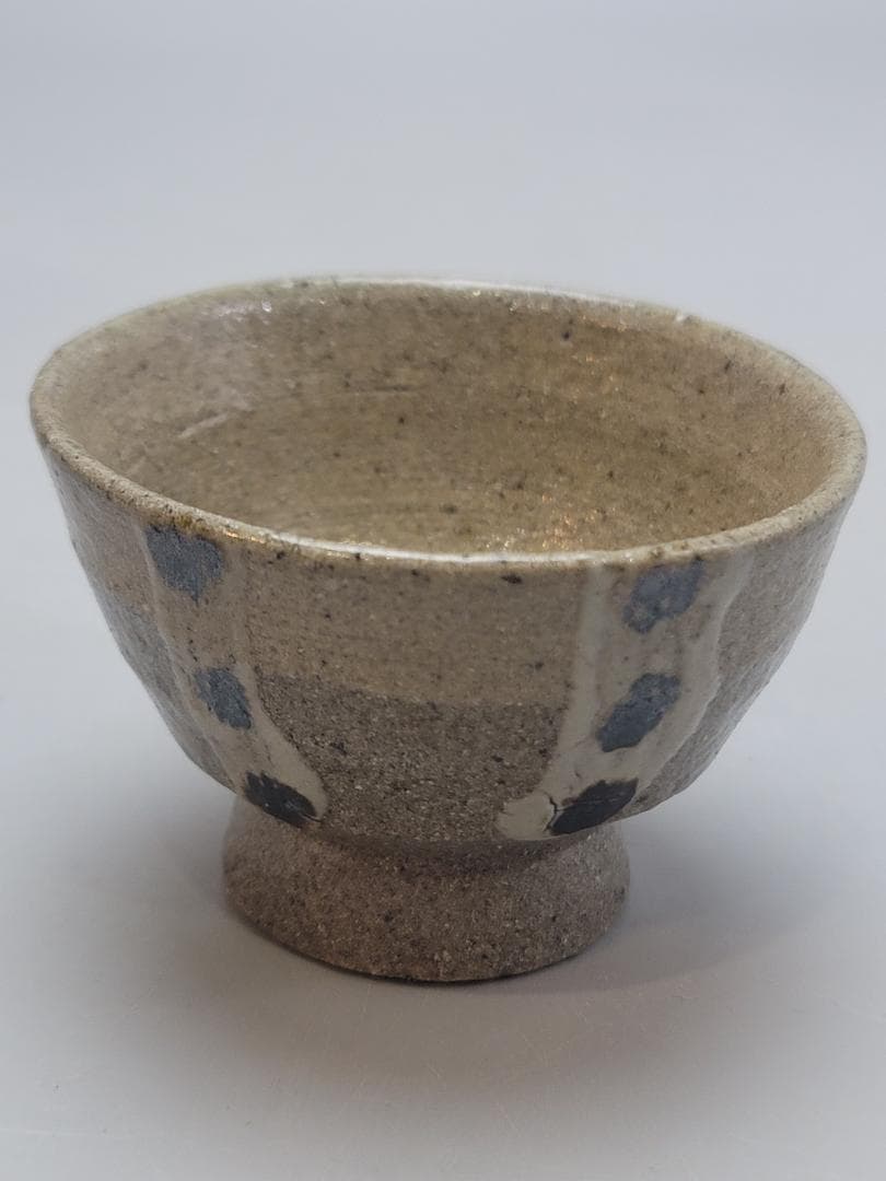 浜田晋作 造 盃 ぐい呑 共箱 点々模様 未使用 DT546