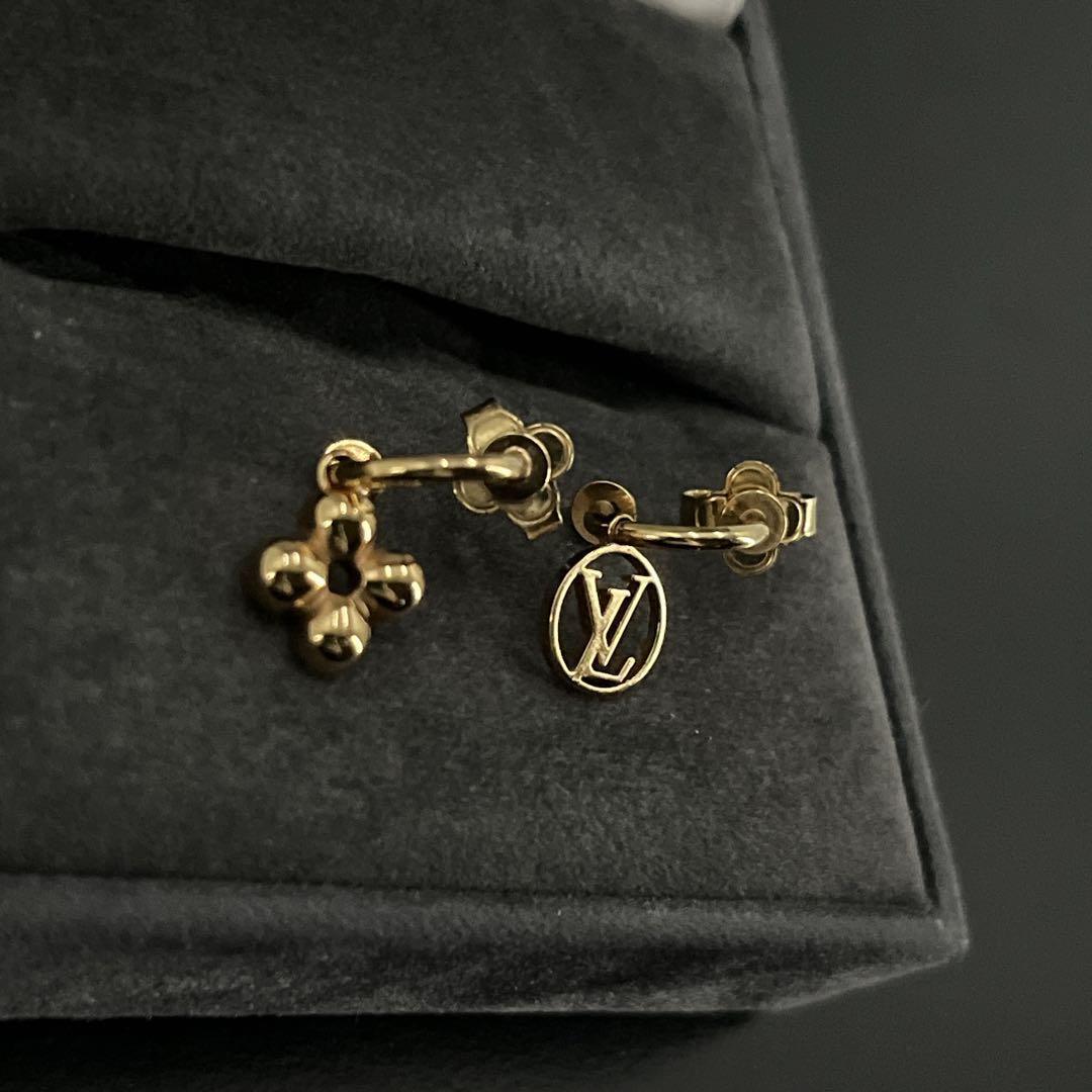 良品　正規品　ルイヴィトン　ピアス　ブックルドレイユ　ブルーミング　フラワー