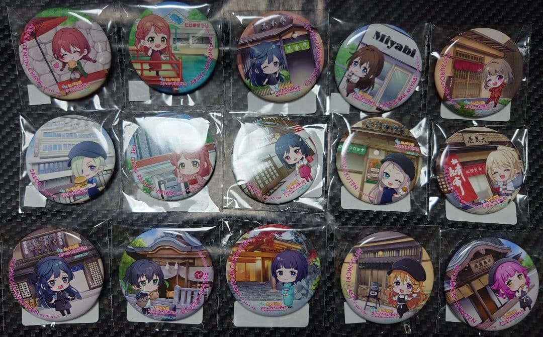 ラブライブ虹ヶ咲学園×有馬温泉 コラボ缶バッジセット