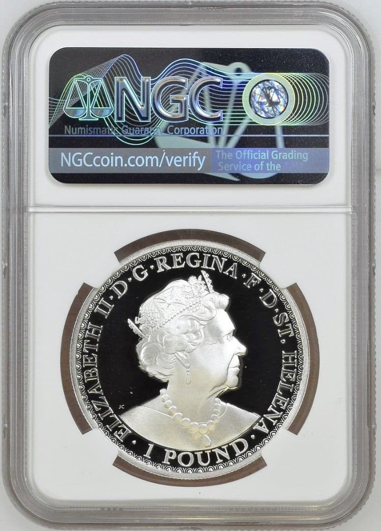 2022年 セントヘレナ ウナとライオン 1オンス銀貨 PF69 UC FDI