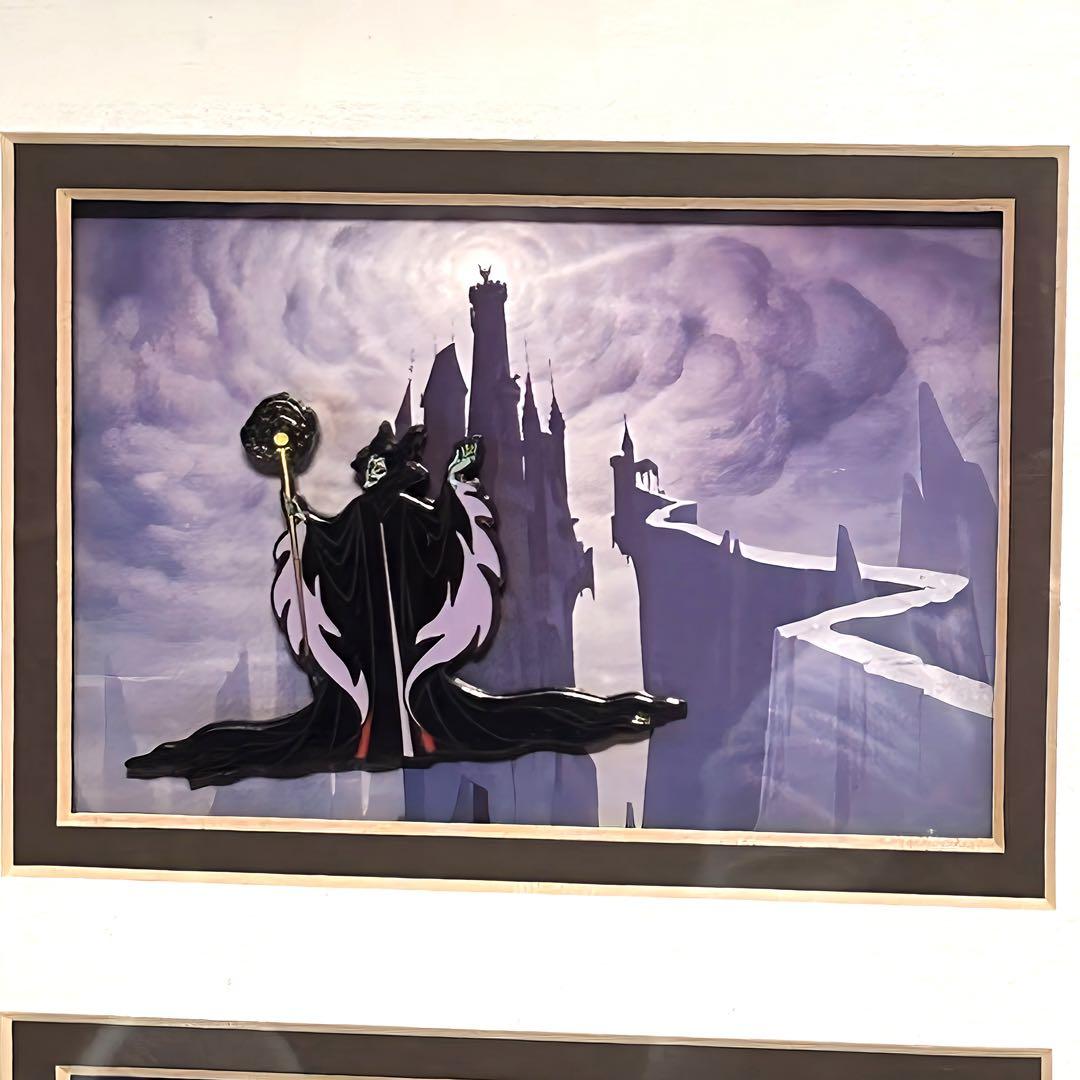 ディズニー　ヴィランズ　世界1000枚限定　ピンバッジ　額装ピンセット