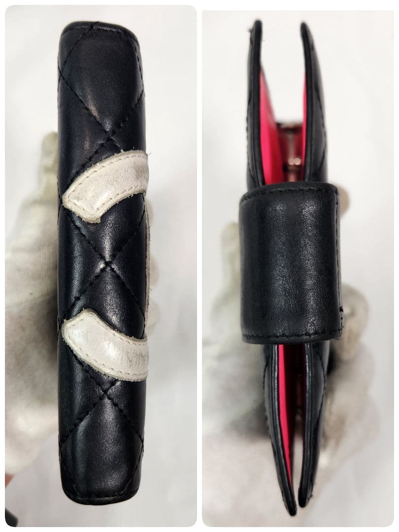 CHANEL カンボンライン システム手帳カバー 手帳ケース ラムスキン ココ