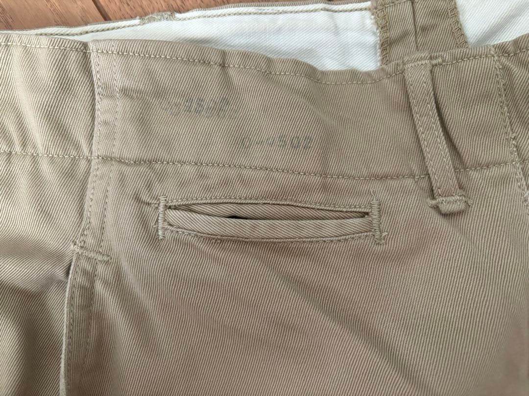 US ARMY M-43 チノパン 40s 軍パン ヴィンテージ ガスフラップ