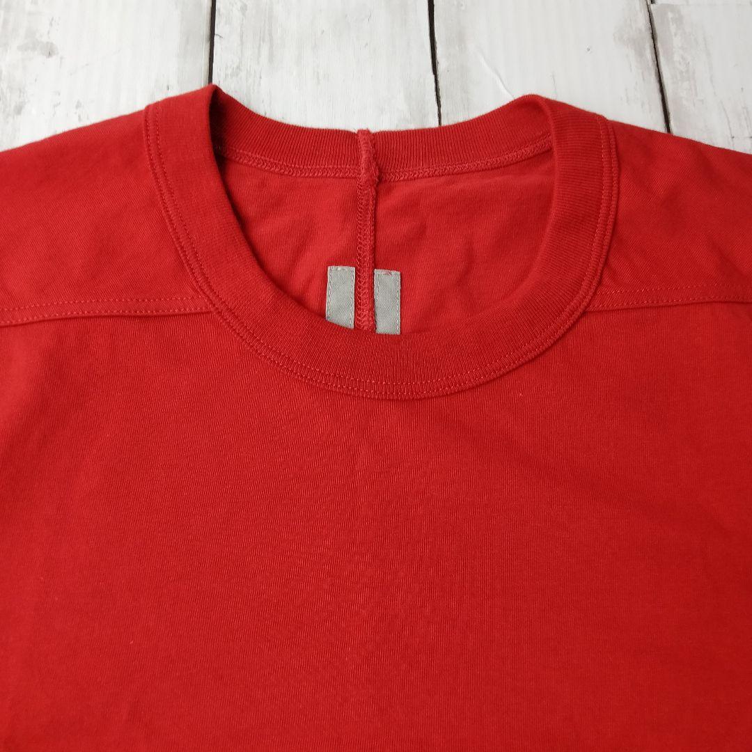 リックオウエンス【美品】Tシャツ　Ｌサイズ　RICK OWENS　赤