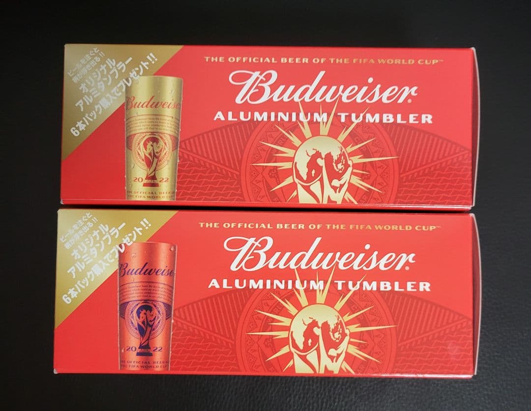 FIFAワールドカップ2022 バドワイザー Tシャツ アルミタンブラー