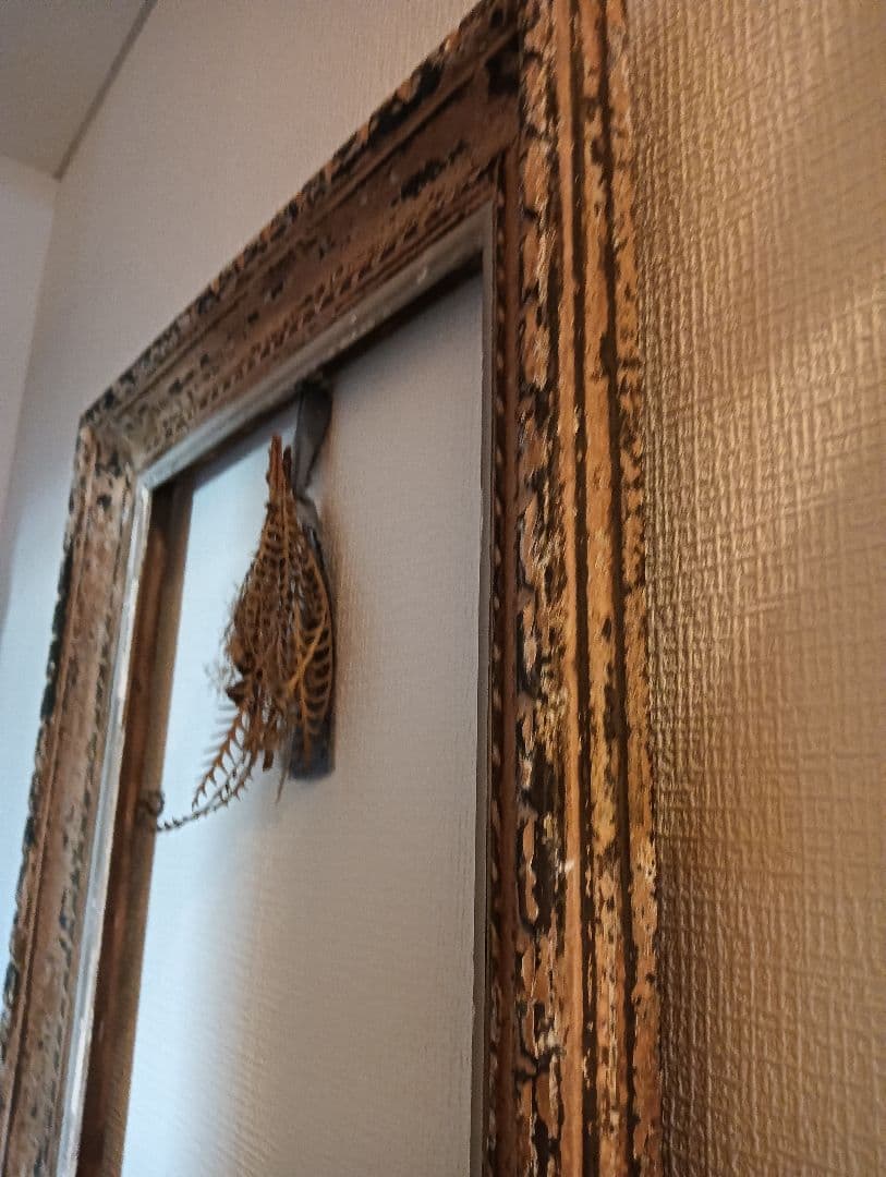 特大ビンテージ額縁　アンティーク額縁　油絵　水彩画