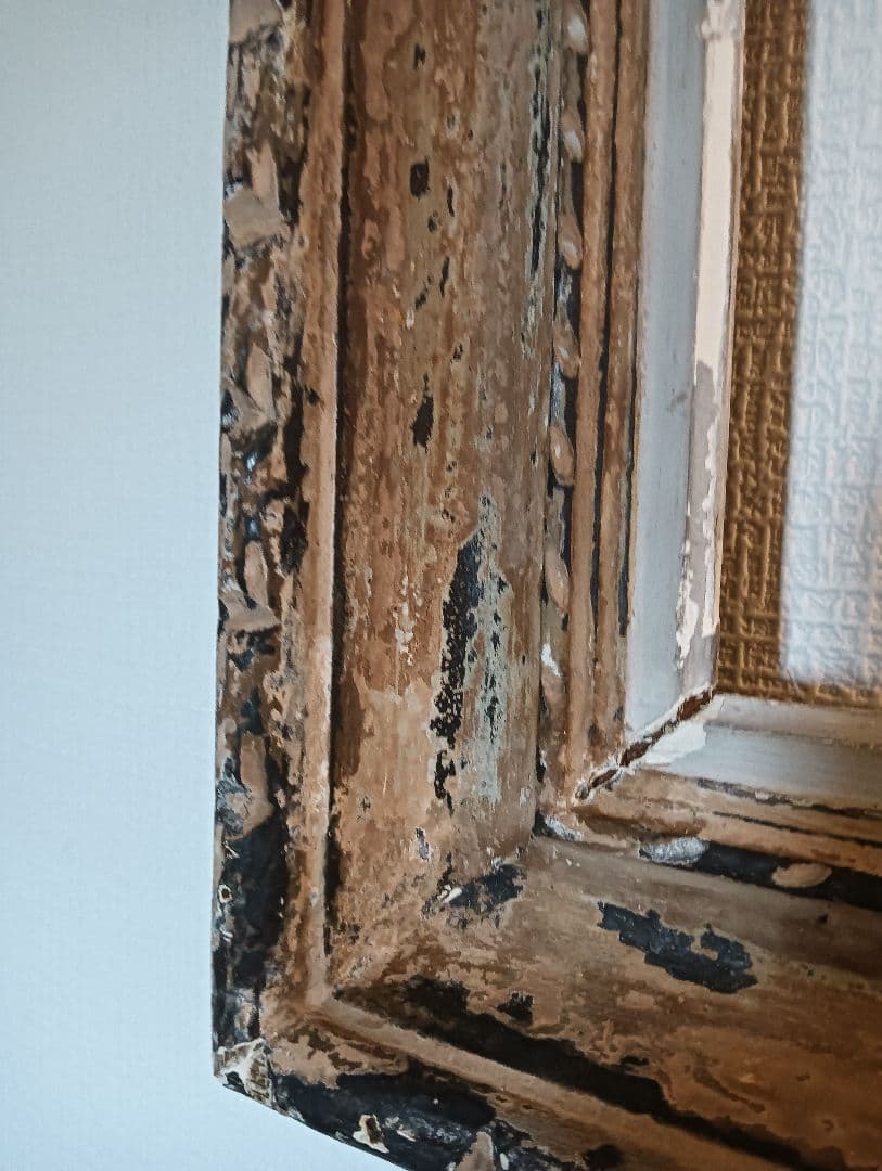 特大ビンテージ額縁　アンティーク額縁　油絵　水彩画