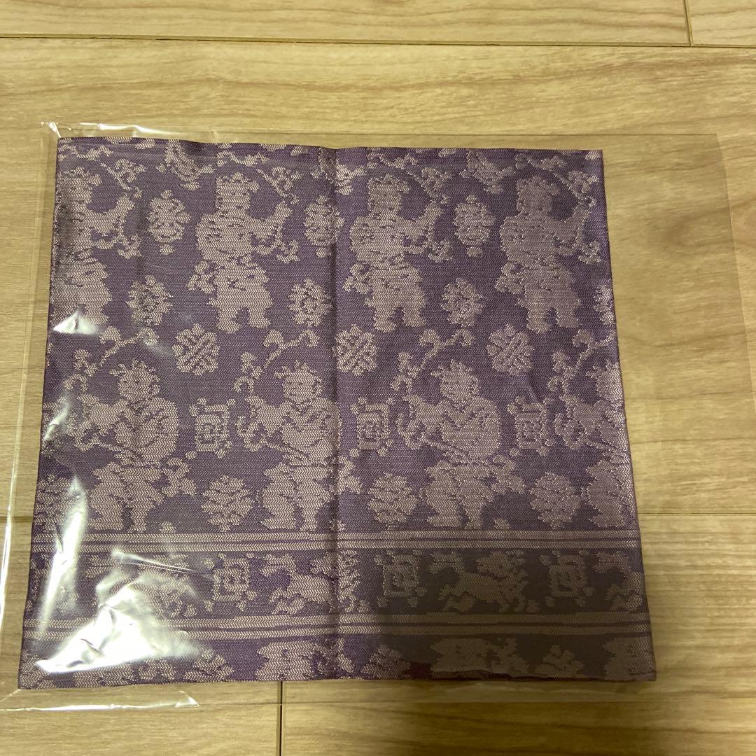 貴重 正絹 古帛紗 仙臺平 甲田綏郎 仙台平織元 重要無形文化財保持者