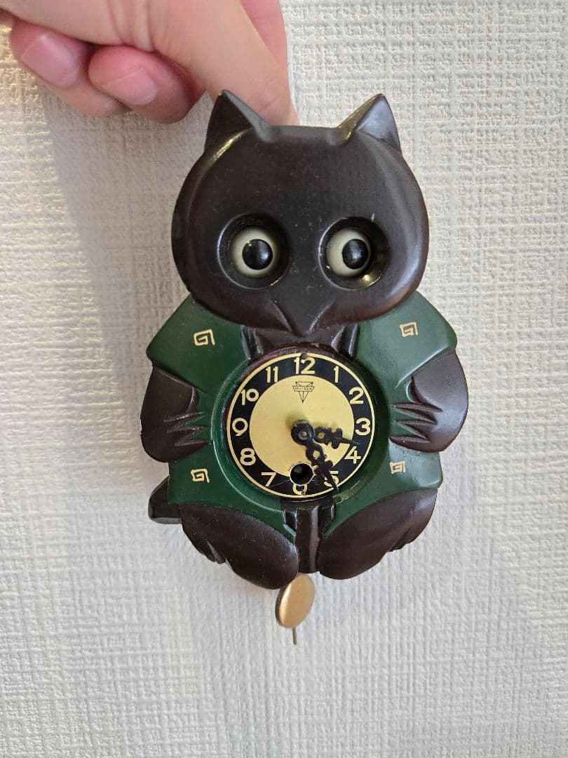 骨董 時計 狸 たぬき ゼンマイ アンティーク