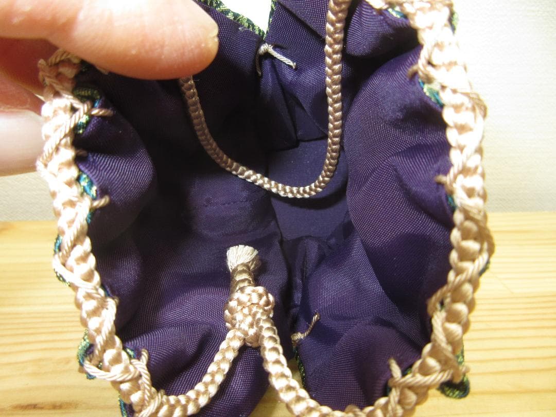 送料込【逢絢亭・新品】茶道具 仕覆 四滴茶入仕覆 正絹 細川緞子 日本製