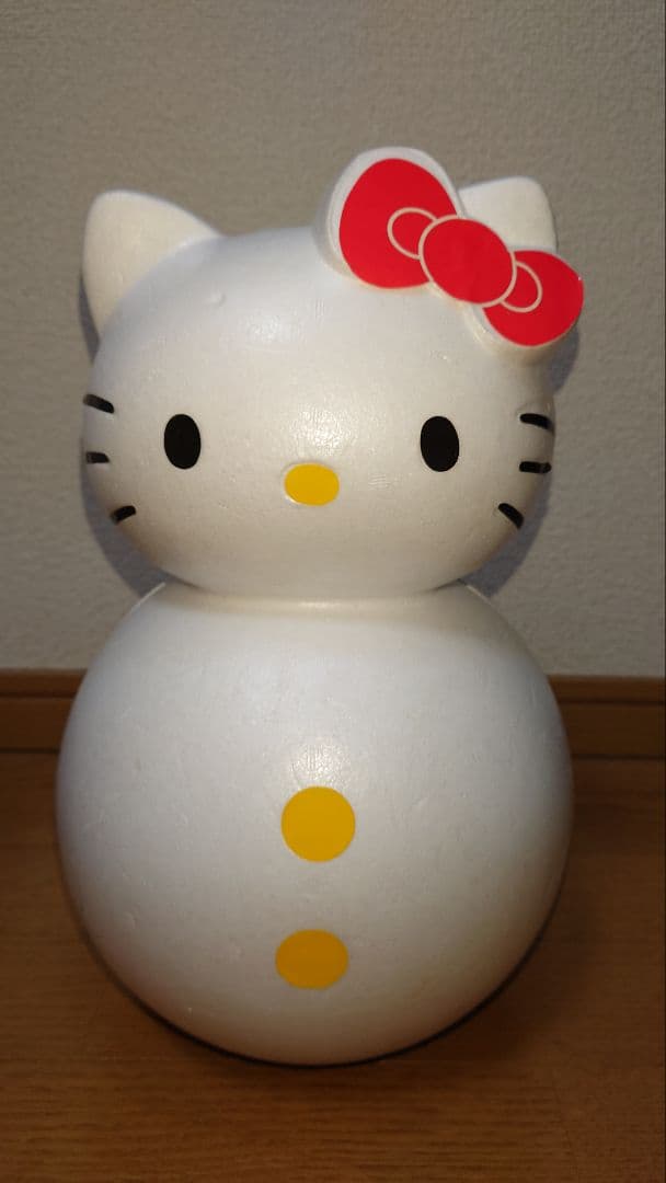 当時物ハローキティ　雪だるま マフラー パース付リストバンド フリース帽子