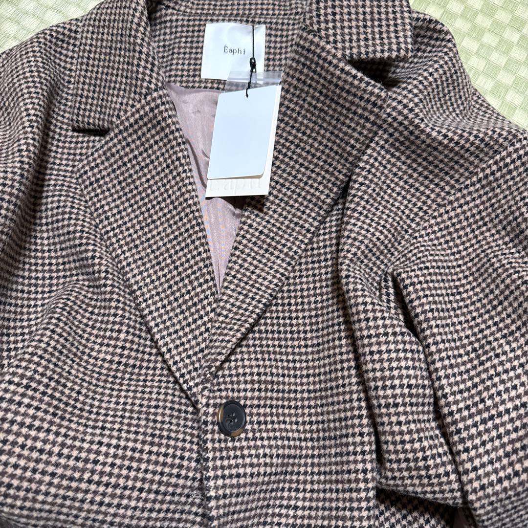 eaphi 新品　WOOL LIKE CHECK JACKET