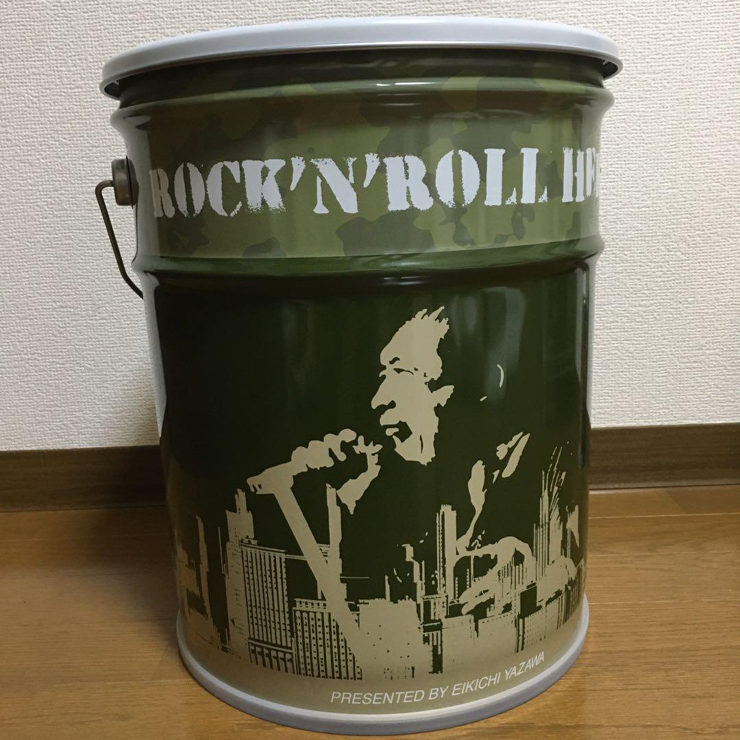 矢沢永吉チェアー缶&スペシャルビーチタオル・ピンバッジセット