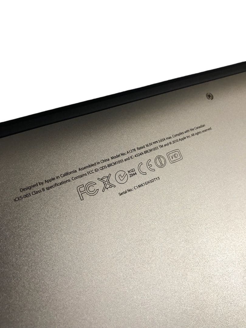 MacBook Pro 13インチ Mid2012 A1278 16GB SSD