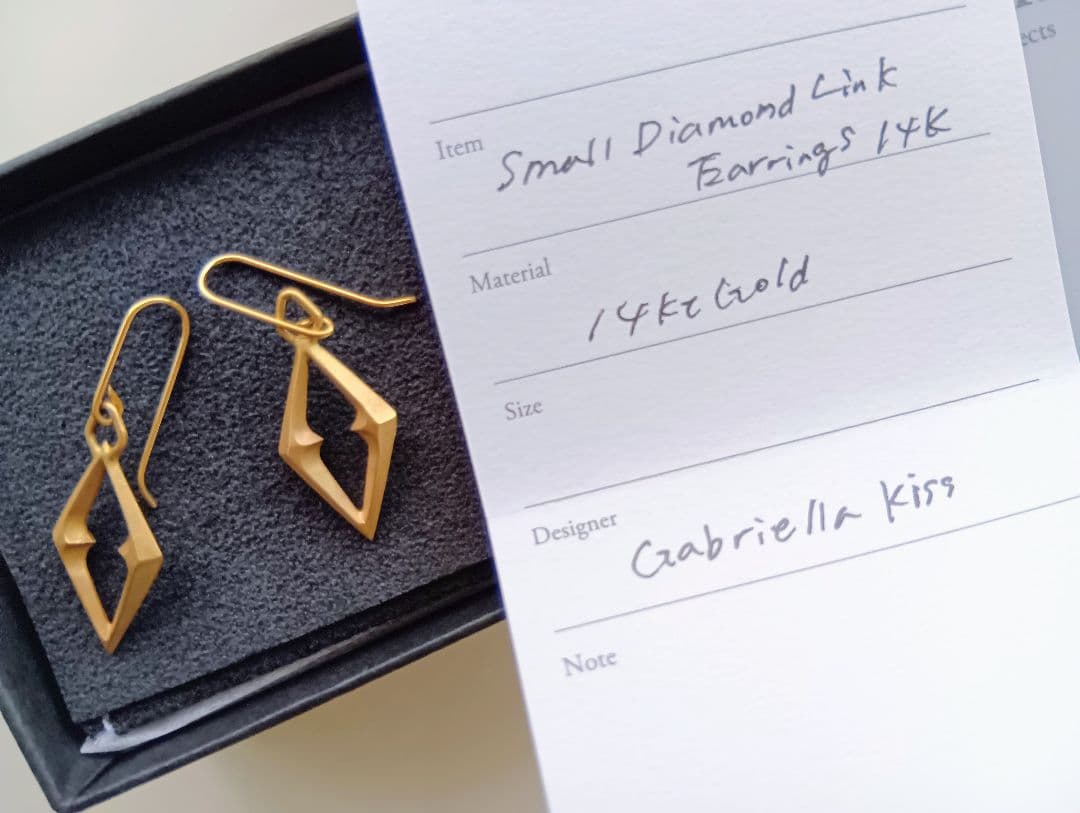 ガブリエラキス ピアス Small Diamond Link Earrings