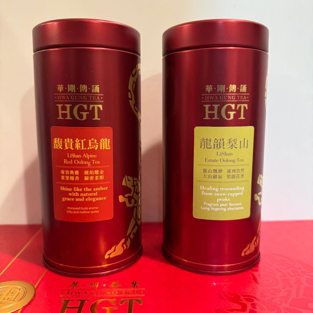 HGT 烏龍茶　2缶セット　龍韻梨山 馥貴紅烏龍