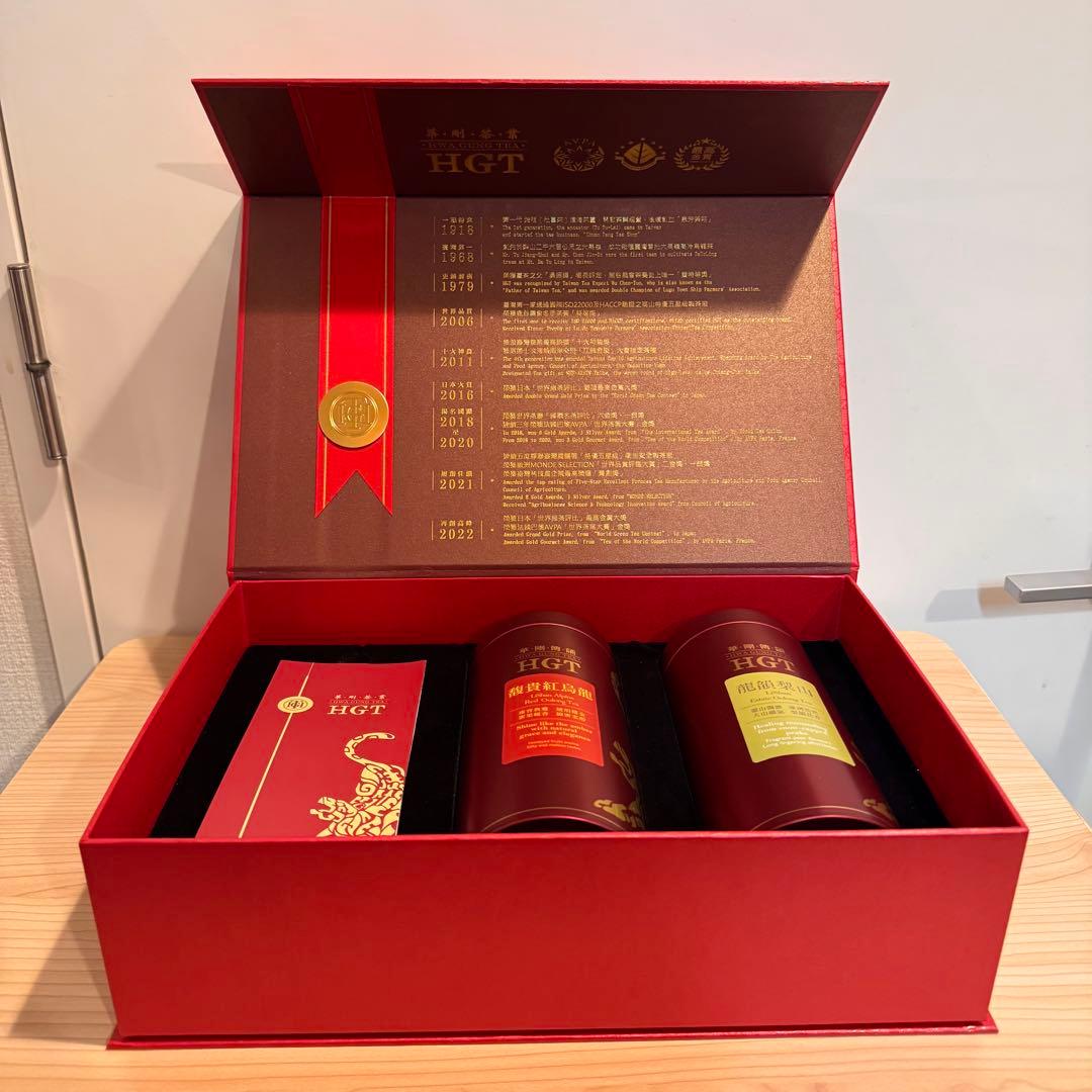 HGT 烏龍茶　2缶セット　龍韻梨山 馥貴紅烏龍