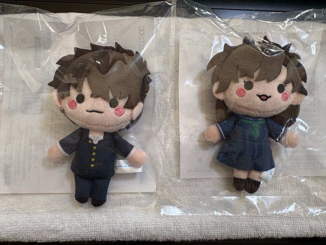 セガラッキーくじ オンライン D賞 ぬいぐるみマスコット 黒羽快斗　中森青子