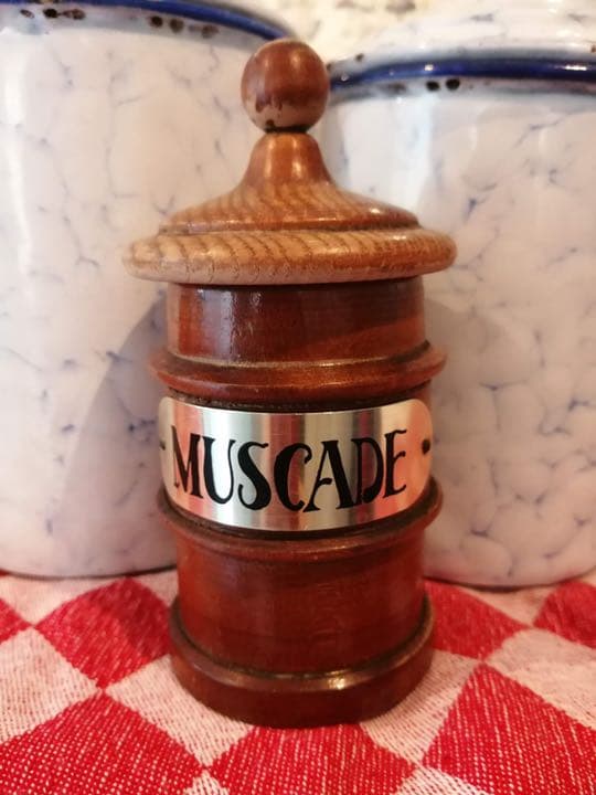 1960年代 木製スパイス・ハーブラック フランスヴィンテージ