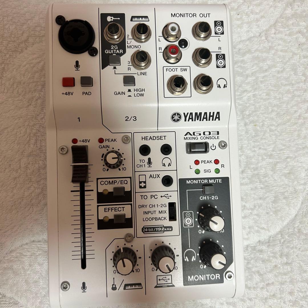 YAMAHA AG03 ミキシングコンソール オーディオインターフェイス