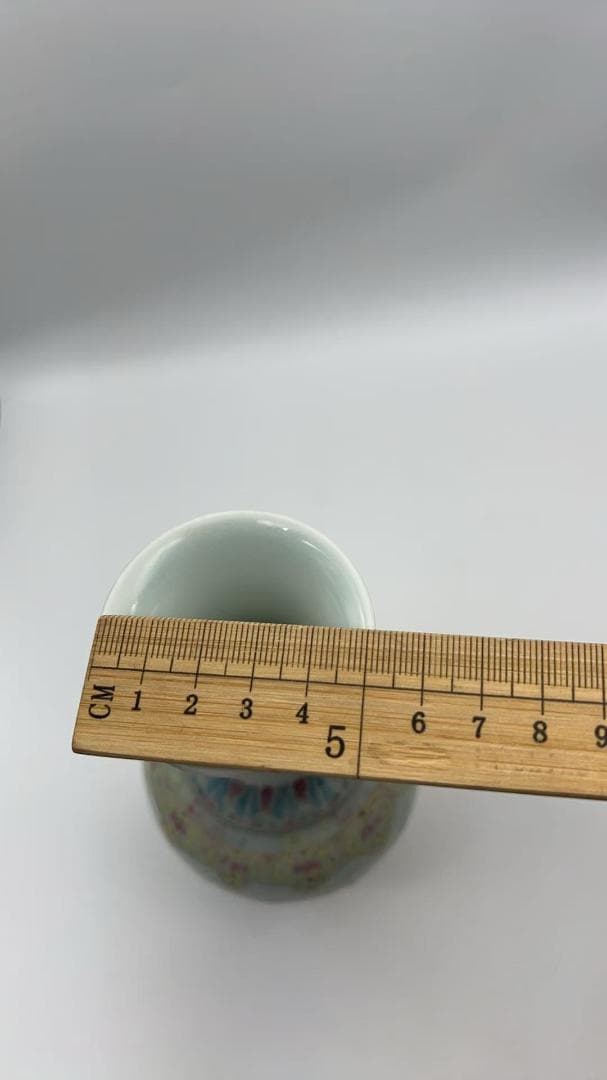 清乾隆時代 【大清乾隆年製】在銘 粉彩吉祥龍鳳文橄欖瓶 景徳鎮(Y-3）