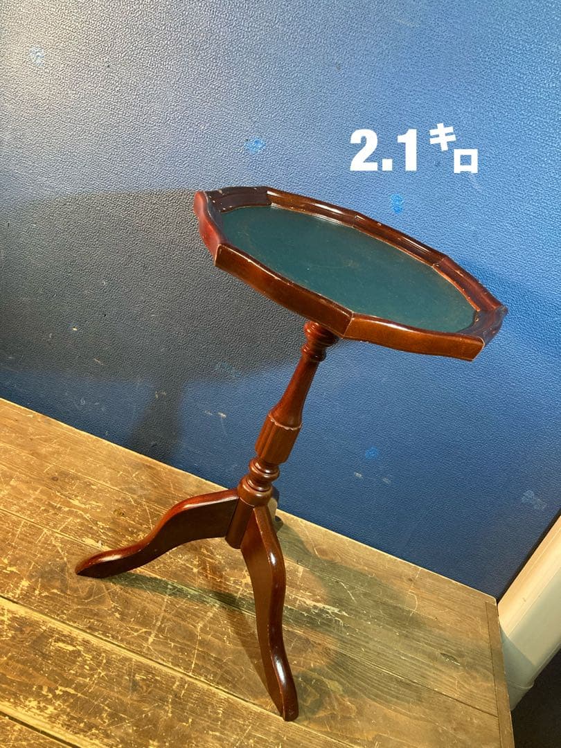 G サイドテーブル　コーヒーテーブル　アンティーク調　ヨーロピアン風　花台　緑