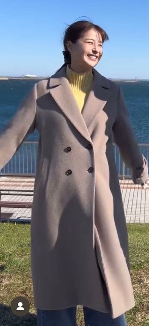 YECCA VECCA ウール混ロングダブルコート　わたしの宝物 松本若菜　衣装