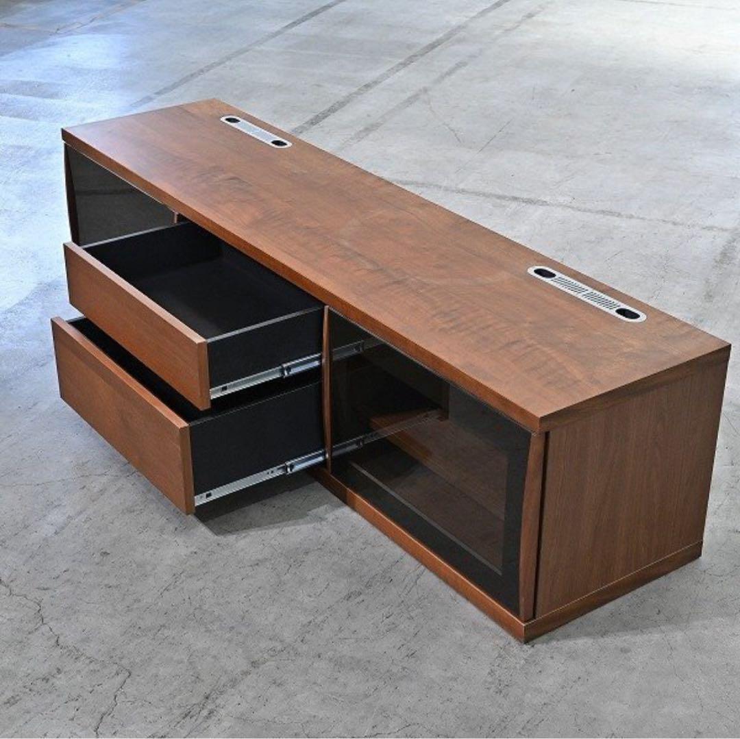 岡家具 25万「クラウド」テレビボード ウォールナット材 北欧スタイル リビング