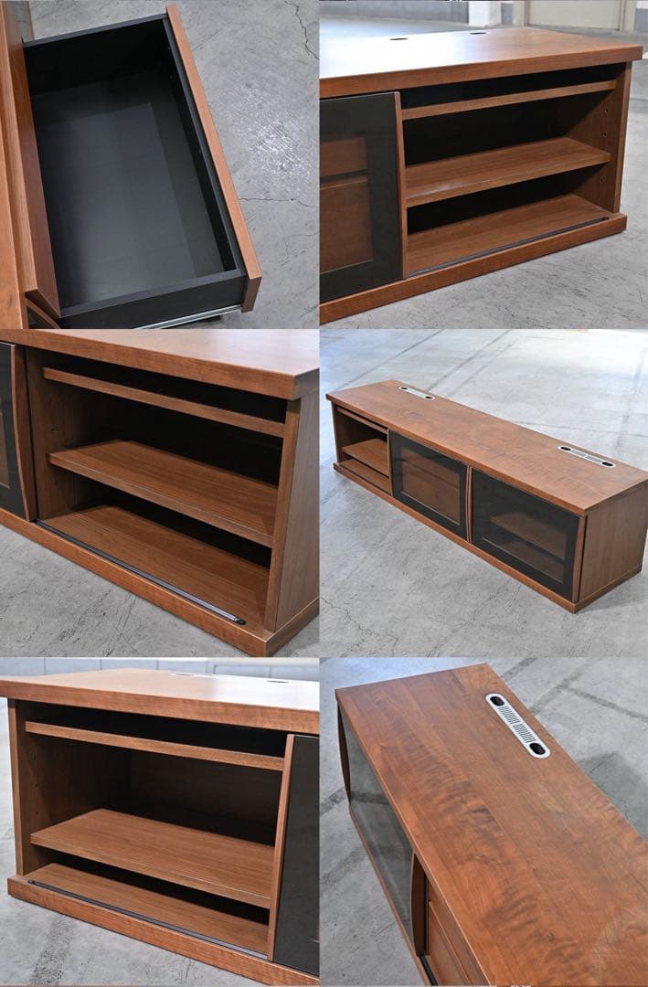 岡家具 25万「クラウド」テレビボード ウォールナット材 北欧スタイル リビング