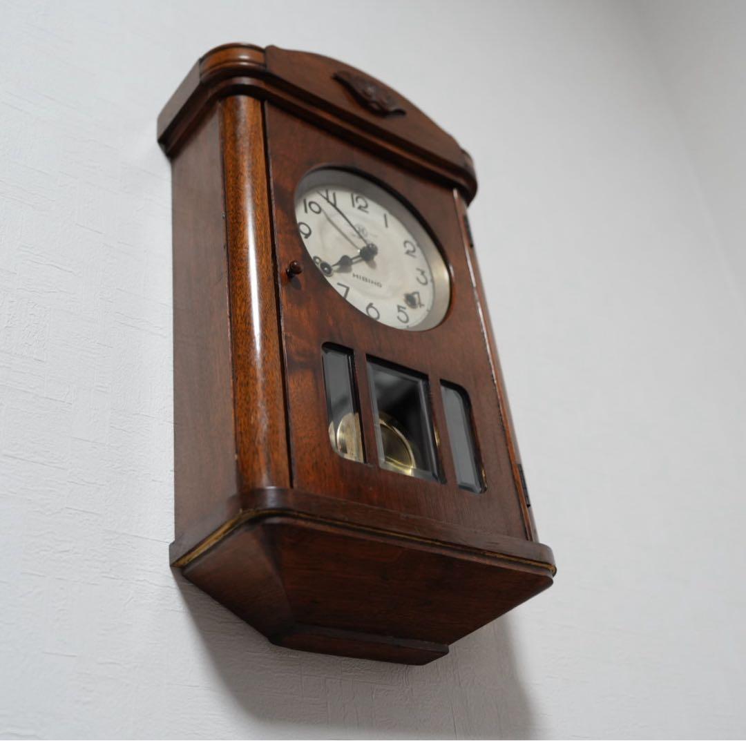 日比野時計 ボンボン時計 振り子時計 柱時計 動作品 メンテナンス済