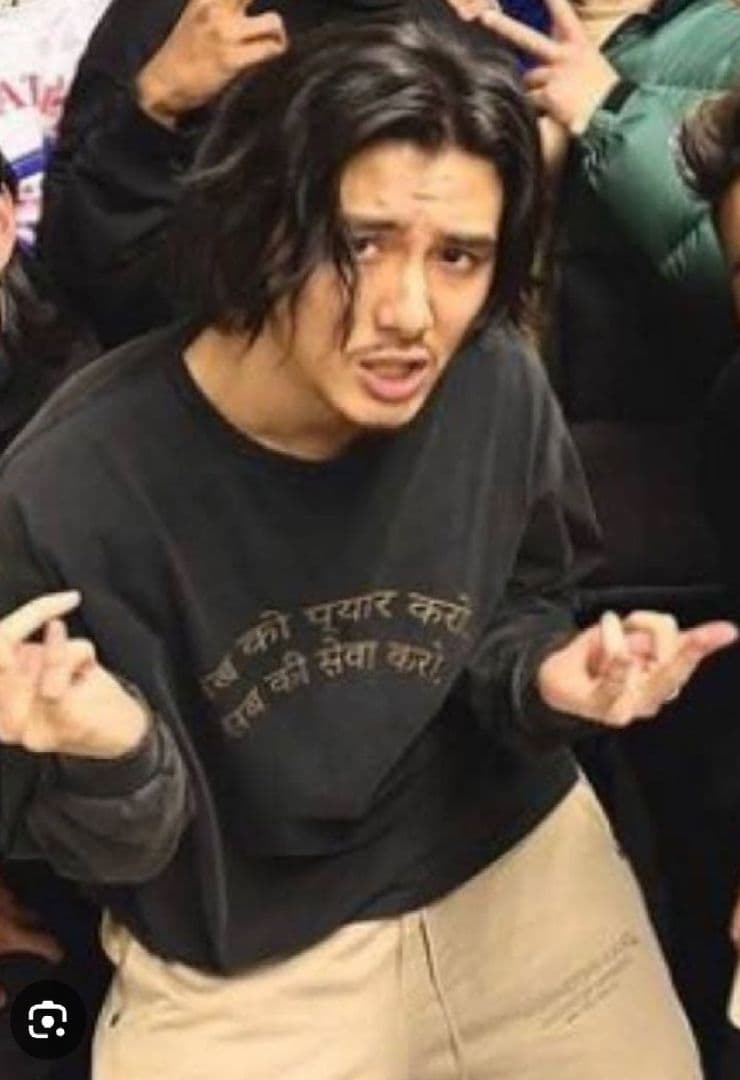 【新品】藤井風♡ LAAT ツアーグッズ ダメージロンT 黒♡ S