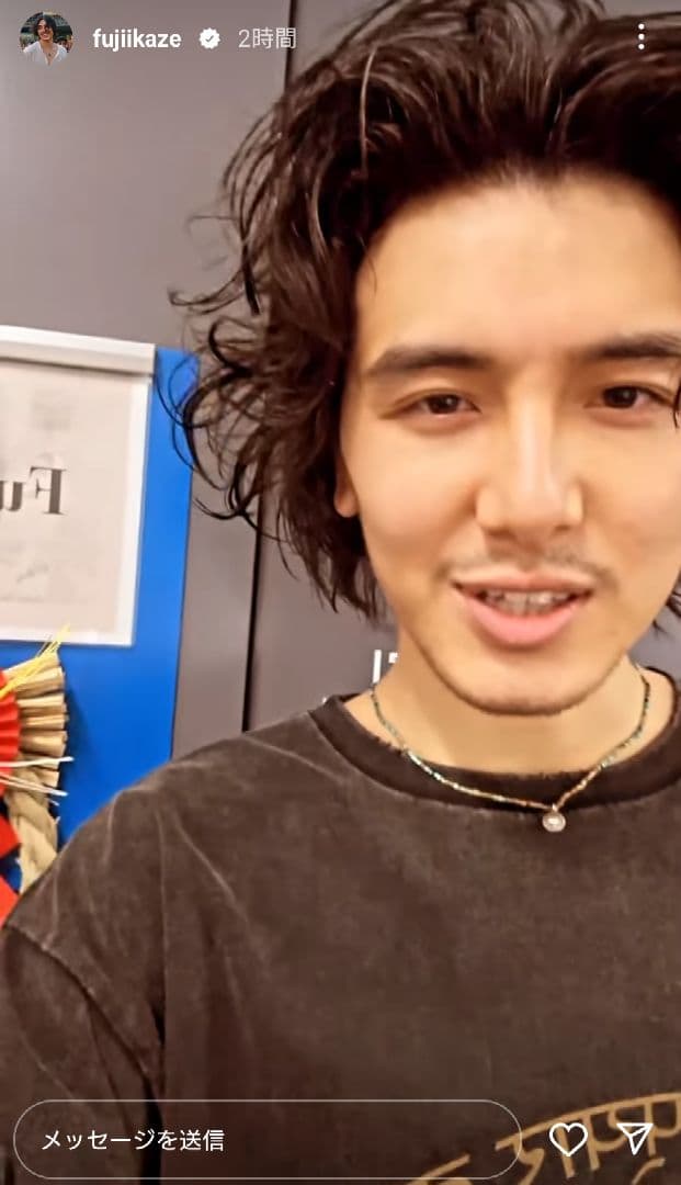 【新品】藤井風♡ LAAT ツアーグッズ ダメージロンT 黒♡ S