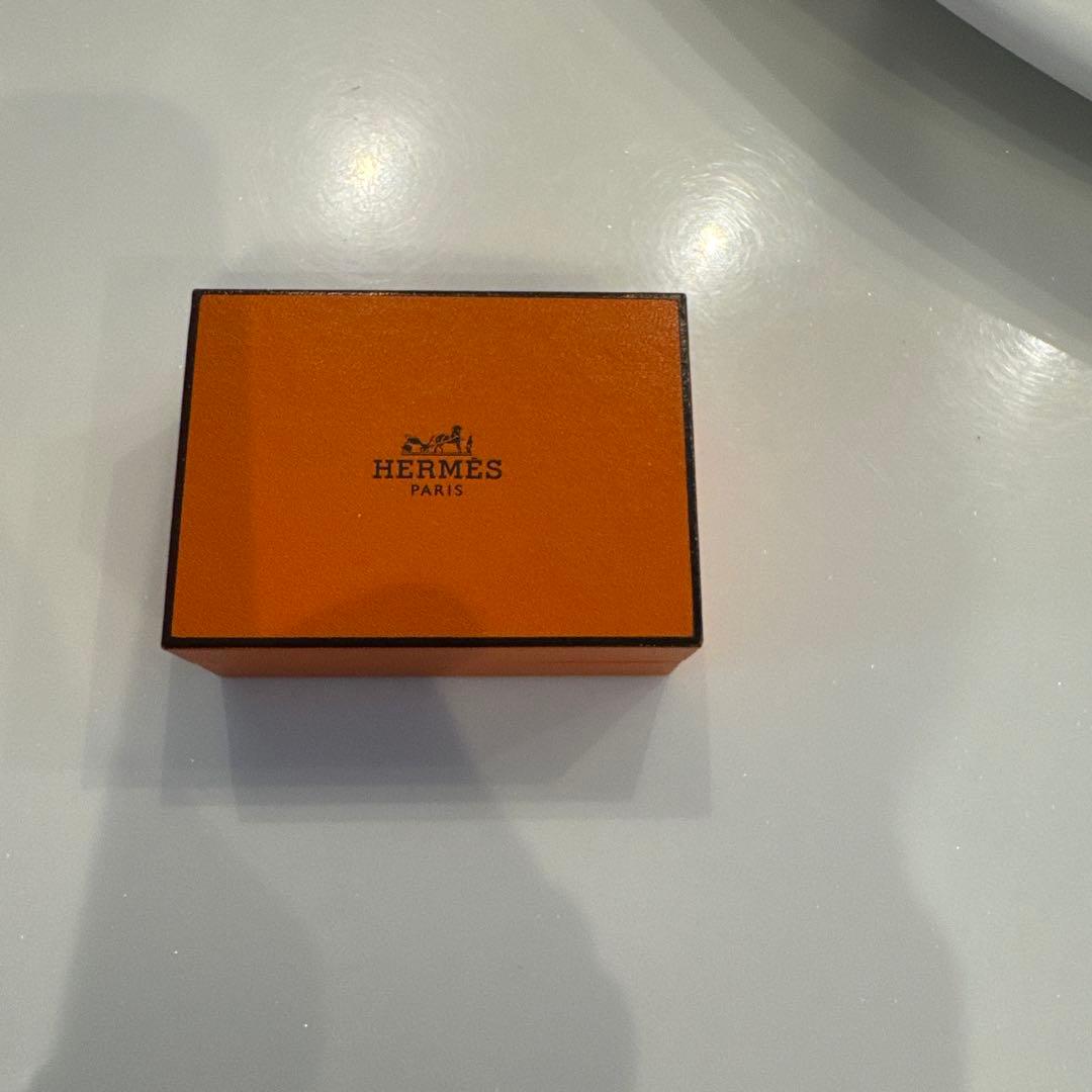 チ*ダ様 HERMES シェーヌダンクル　ローズゴールドピアス