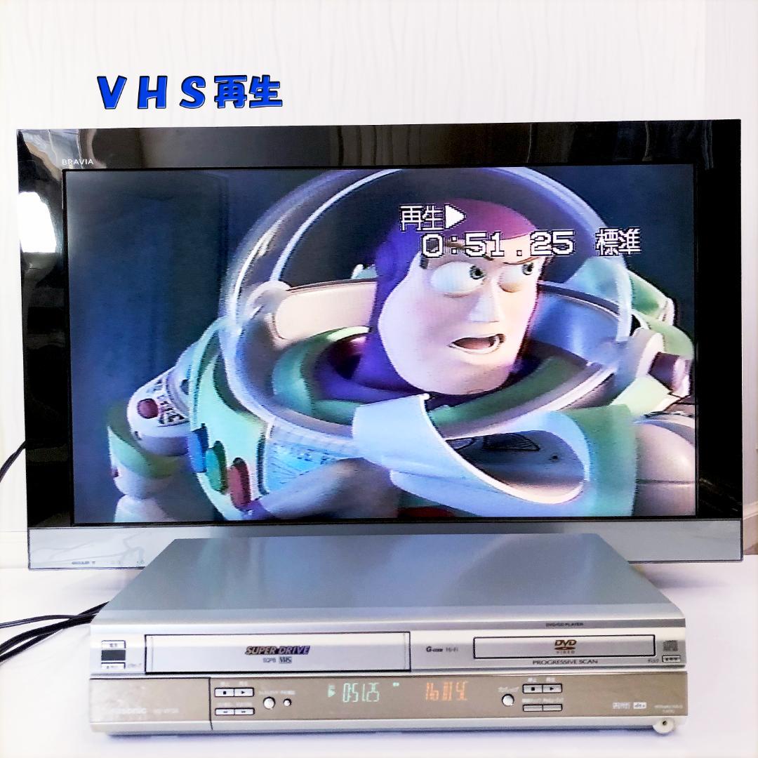 【完動美品】パナソニック DVD VHS 一体型 ビデオデッキ NV-VP30