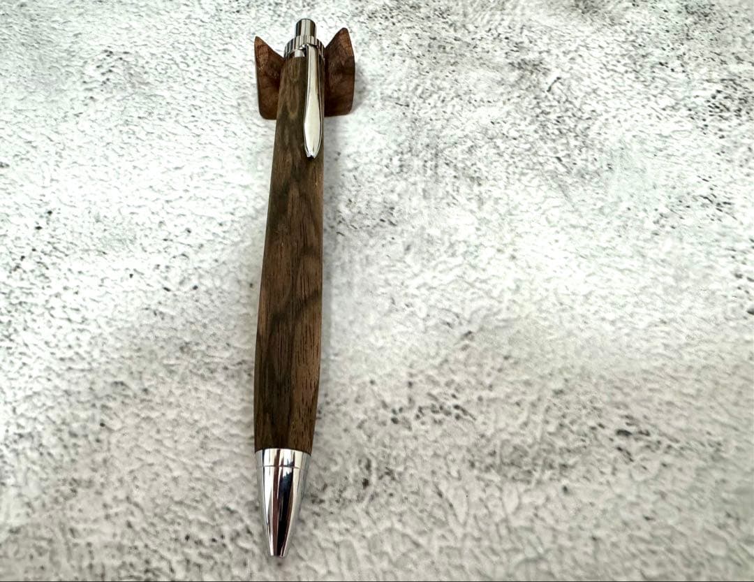 ☆金木犀さん 黒柿孔雀杢 新品 ボールペン ☆