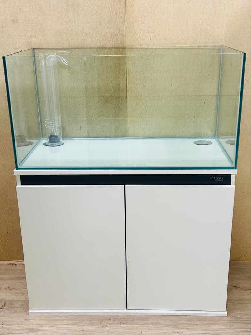 90cmサイズ　900×450×450オーバーフロー水槽セット　クリア＆ホワイト